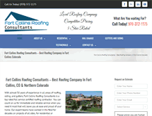 Tablet Screenshot of fortcollinsroofingconsultants.com